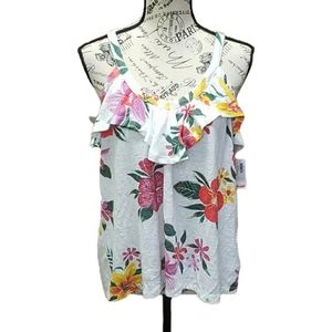 NWT Old Navy brand size medium white floral tank top